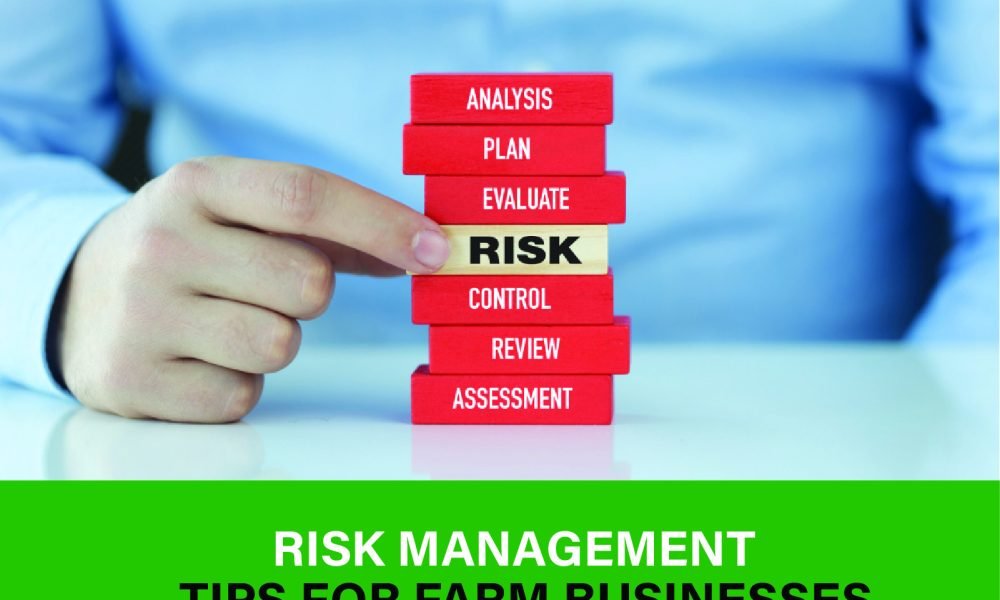 Farmer applying risk management strategies to safeguard crops, reduce losses, and ensure long-term farm success