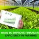 Farmer adopting smart strategies to cut costs, optimize resources, and improve financial efficiency in farming